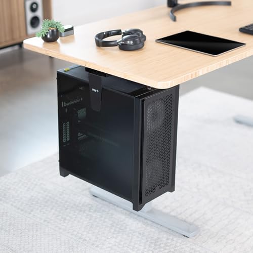 VIVO Black Large Under Desk and Wall Office PC Mount, MOUNT-PC01L