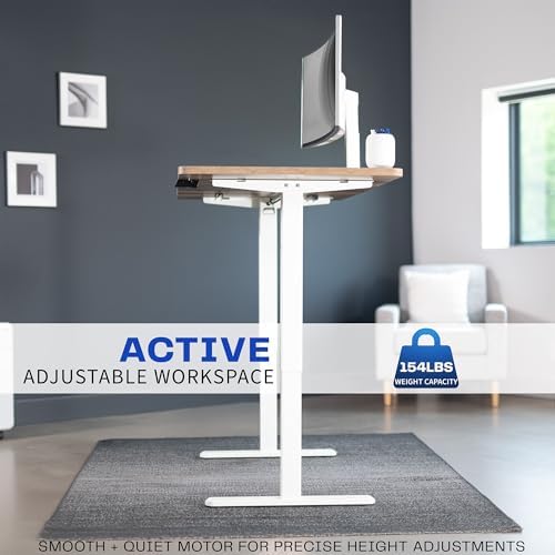 VIVO Reclaimed Wood 60 x 30 in Standing Desk, DESK-KIT-0W6P