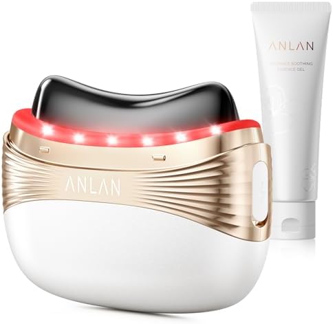 ANLAN 2-in-1 Electric Heated Gua Sha Tool & Scalp Massage Comb，Red Light