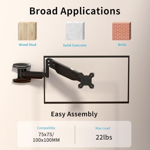 Suptek Single Wall Mount Monitor for 13-32"