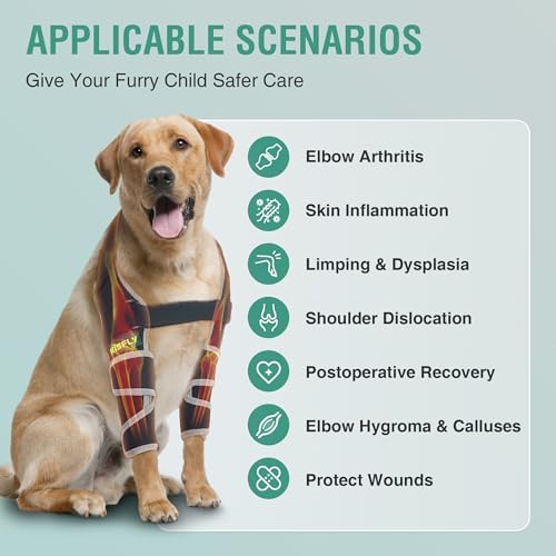 Dog Elbow Protector for Large Dogs Shoulder & Pressure Sores Support