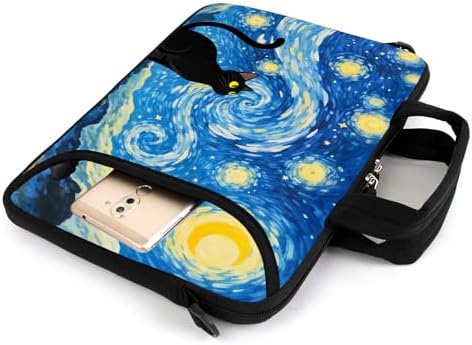 15" laptop sleeve laptop bag chromebook case adjustable shoulder strap with handle accessory pocket for men women (RYD-15-13)