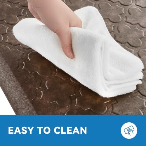 Kitchen Mats for Floor, Cushioned Anti Fatigue Mat, Non-Slip, Brown