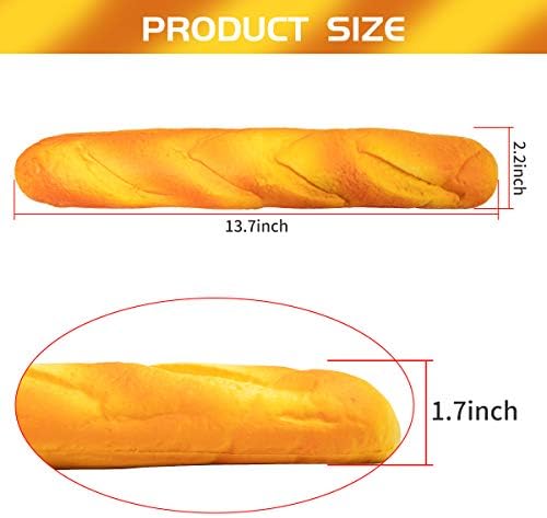 Soft Toast Bread Baguette Shape Anti-Skid Keyboard Wrist Rest Support for Office,Computer,Laptop& Mac,Slow Bounces Back Foam for Easy Typing & Pain Relief