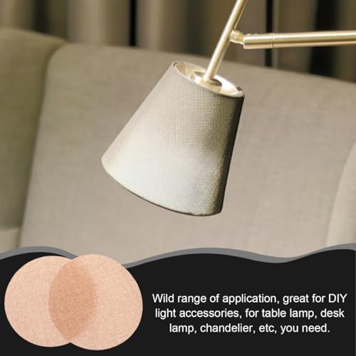 SEWACC 2-Pack Lamp Shade Diffuser 6.29In Round Ceiling Light Cover Anti-Glare Eye Protection Plate for Chandelier Pendant Light Table Lamp Desk