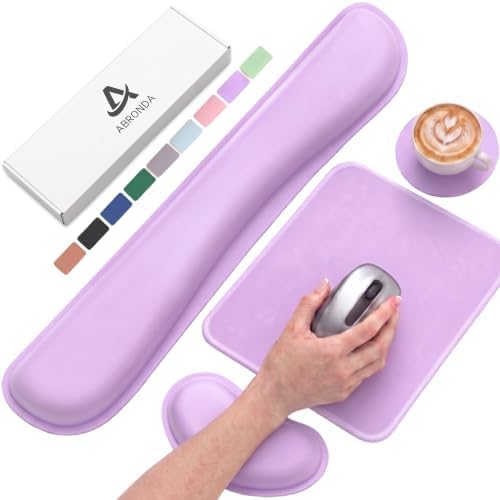 Office Ergonomic Memory Foam Computer Mouse and Keyboard Wrist Rest pad Support Carpal Tunnel, Wrist Rest for Keyboard and Mouse, Wrist Support Set