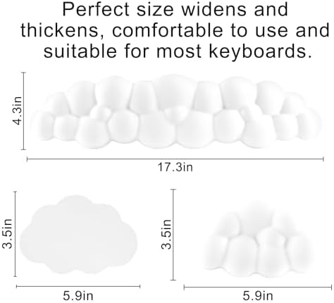 Cloud Wrist Rest for Computer Keyboard,Mouse Wrist Rest,Keyboard Wrist Rest