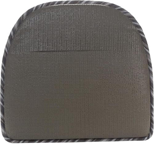 Klear Vu Raindrop The Gripper Non Slip Chair Cushions, Soft & Comfortable Seat Pad, Sitting Pillow for Kitchen, Dining or Office, 8 Count (Pack of 1), Driftwood Stripe
