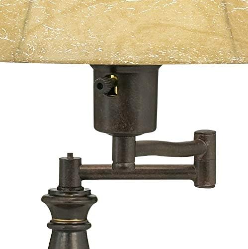 Andrea 22 1/2" High Table Lamps Set of 2 Swing Arm Bronze Brown Traditional