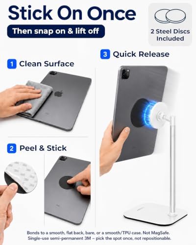 COOPER TabStand Magnetic iPad Stand for Desk, Tablet & iPad Holder Stand