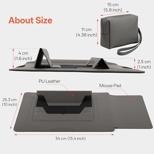 13-14 Inch Protective Laptop Sleeve with Stand, for MacBook Pro/MacBook Air