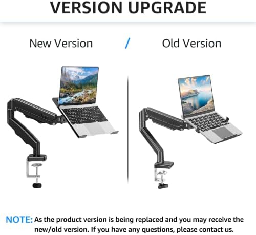 MOUNT PRO Laptop Arm Mount for Desk, Fits Max 17" Notebook and 32" Monitors