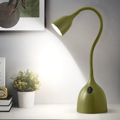 EJIAXIN Desk Lamp for College Dorm Room - LED Reading Light, Green