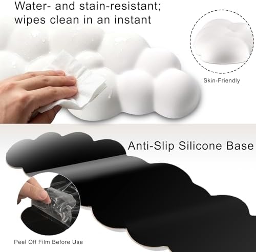Cloud Wrist Rest for Computer Keyboard,Mouse Wrist Rest,Keyboard Wrist Rest