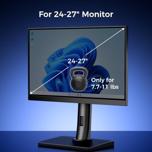 Single VESA Monitor Stand for Monitor Weight 7.7-11lb, 24-27″