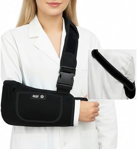 SPRING SEAON Arm Sling Shoulder Immobilizer for Women and Men Adjustable