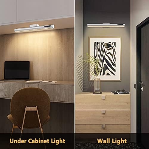 Hapfish Battery Powered Operated Wall Strip Lights, Magnetic LED Light Bar