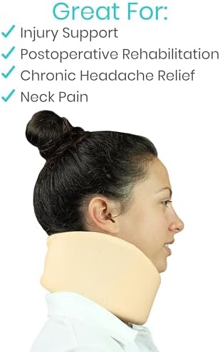 Vive Cervical Collar Neck Brace for Neck Pain and Support for Women & Men