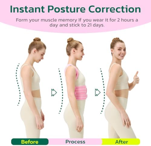 AOFIT Back Brace Posture Corrector for Women, Upgraded Upper Back Support