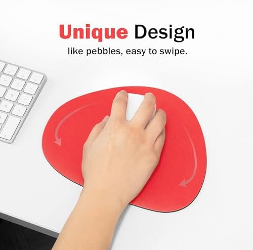 GREEDY FARMERS Mouse pad, Non-Slip Washable Waterproof Computer Mouse pad (Red Grapefruit Coral)