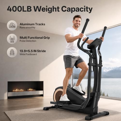 JOROTO Elliptical Exercise Machine with 18IN Stride, Kinomap APP Support