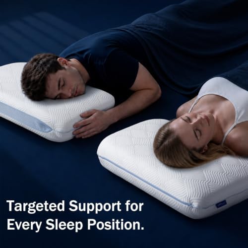 Adjustable Layered Memory Foam Pillow, Neck Support Pillow
