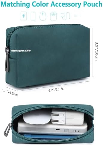 HYZUO 13.3-14 Inch Laptop Case Sleeve with Stand Feature, Dark Green