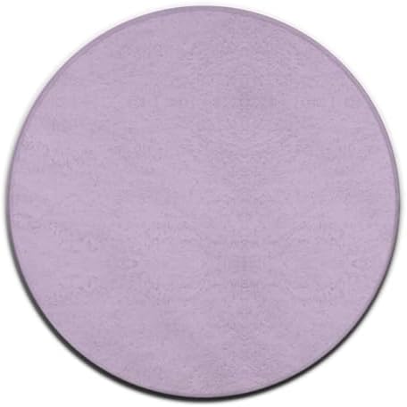 Highly Premium Quality Floor Mat, Office Chair Decor Mat, Room Sofa Yoga Soft Round Carpet Light Purple, 24inch