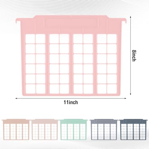 Watersay 12 Pack File Cabinet Dividers 11 x 6 in, Morandi Color