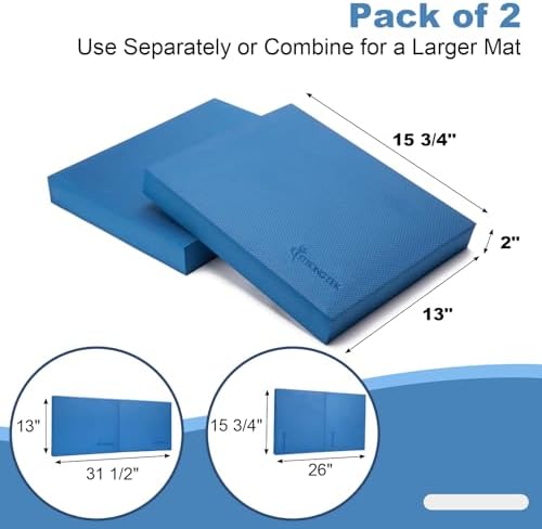 StrongTek Foam Balance Pad, High-Density TPE, 15.8 x 13 x 2 in, Non-Slip
