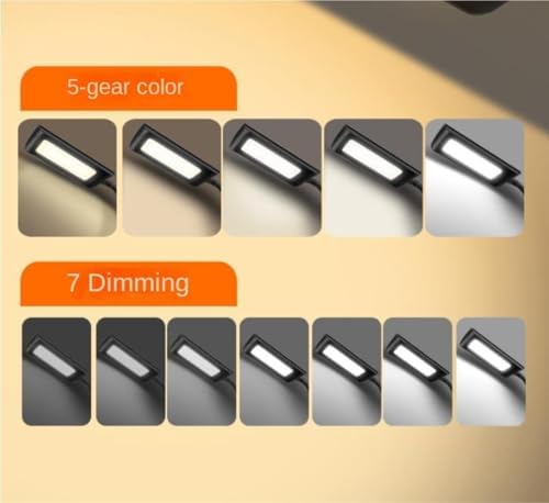 Desk Lamp Desk Lamp Eye-Caring Table Lights Dimmable 7 Lighting Modes for Home Office Eye Care