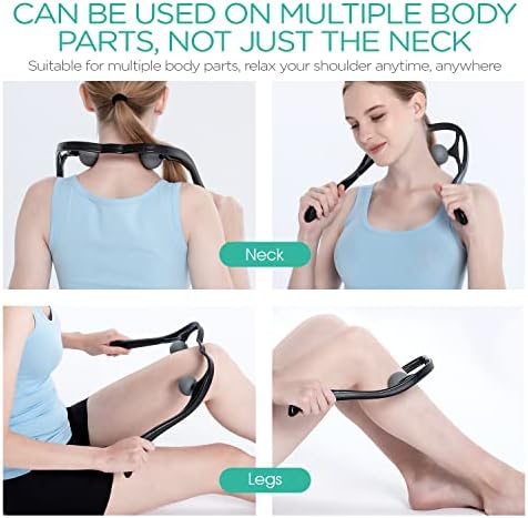 VOYOR Neck Massager Shiatsu Deep Tissue Dual Trigger Point for Pain Relief