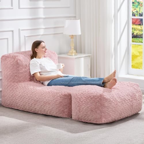 Hobestluk Large Bean Bag Chairs Sofa for Adults Giant BeanBag Couch Lounger