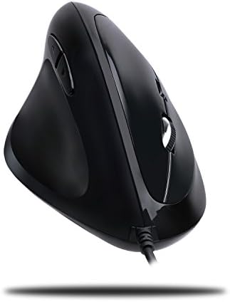 Adesso Imouse E7 Ergonomic Mouse for Left Hand, Black