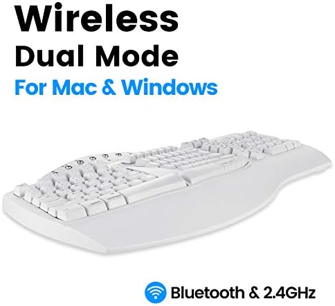 Perixx Periboard-612 Wireless Ergonomic USB Split Keyboard, US English Layout