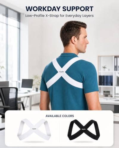 Men's Workday Invisible Posture Corrector, Ultra-Thin Upper Back Brace