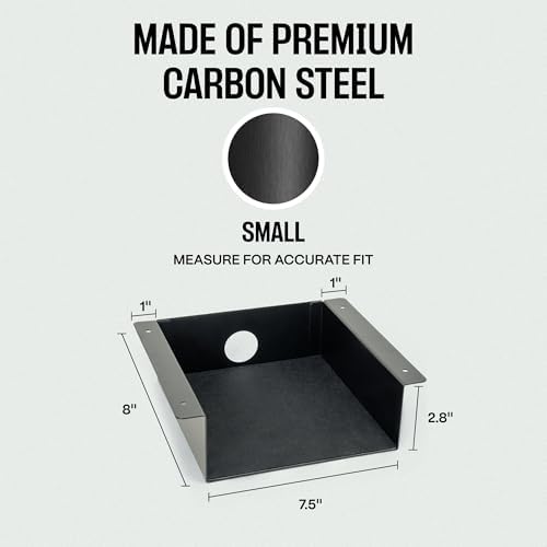 COREMINDED Under Desk Storage Shelf - Carbon Steel Under Desk Tray with Cable Management, Mountable Add-On Shelf for Table & Office Desks (7.5" x 8" x 2.8")