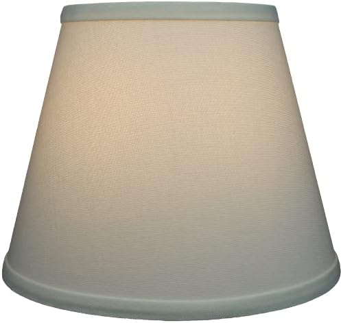 FenchelShades.com Lampshade 6" Top Diameter x 10" Bottom Diameter x 8" Slant Height 6x10x8" with Spider Attachment Diameter 0.4 Inch for Lamps with a Harp (Linen Cream)