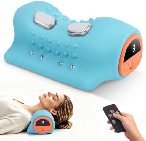 4-in-1 Neck Massager Pillow with Heat, Vibration and Gentle Stretching