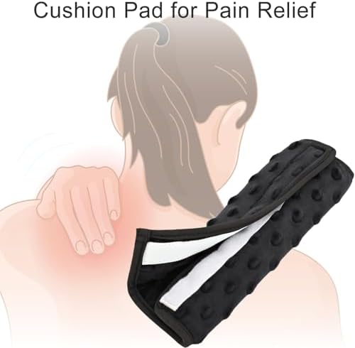Cushioned Arm Sling Padding for Neck Slim Sling Pad Neck Strap Cushion Comfort Shoulder Support Rotator Cuff Surgery Arm Immobilizer Brace Carry Padded Cover Pillow Wrist Hand Injury, Pack of 1 Black