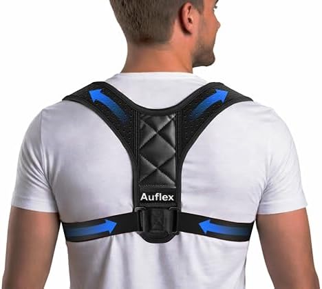 Posture Corrector for Men & Women – Back Brace Posture Corrector & Upper Back Brace for Shoulder Support – Adjustable Back Straightener for Neck & Back Pain Relief, Clavicle Support for Hunchback & Slouching (Chest 25-42”)