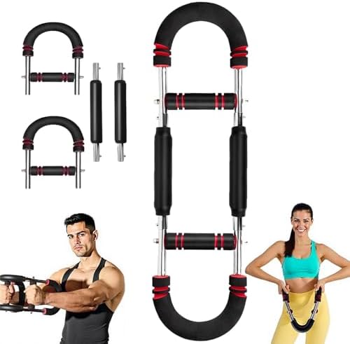Twister Arm Trainer,Adjustable 6 Resistance Levels (45-130 lbs) Chest , Portable Chest & Arm Workout Equipment with High-Tensile Steel Spring for Forearm, Triceps, Power Twist Training