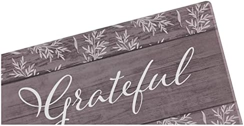 J&V TEXTILES Kitchen Runner Rugs Anti-Fatigue mats,Non Slip Waterproof Ergonomic Comfort Mat for Kitchen, Floor Home, Office, Sink, Laundry (Grateful, 20" x 36")