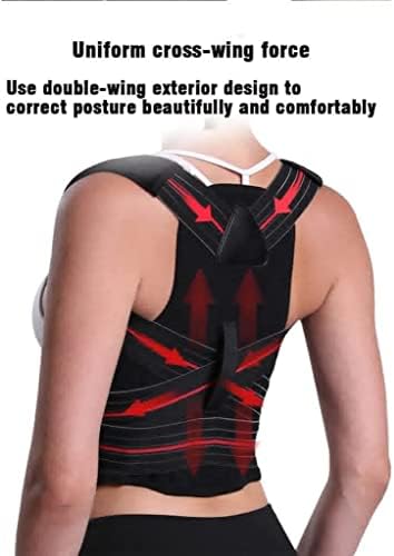 Adjustable Straight Back Posture Corrector Shoulder Lumbar Brace Spine Support Belt Adjustable Corset Correction Body (Size : X-Large)
