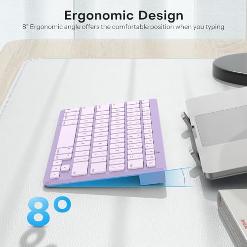 OMOTON Ultra-Slim Wireless Keyboard for Mac (MacOS 10.10+), Compact Size