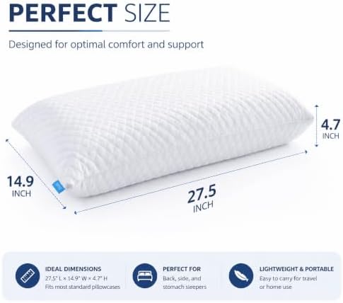 Neck Pillow, Memory Foam Pillows, Neck Support Pillows for Sleeping