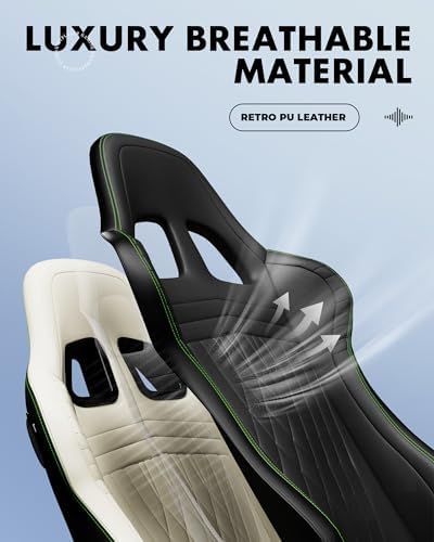 GTPLAYER Gaming Chair, Comfort Computer Office Chair for Adults, Green