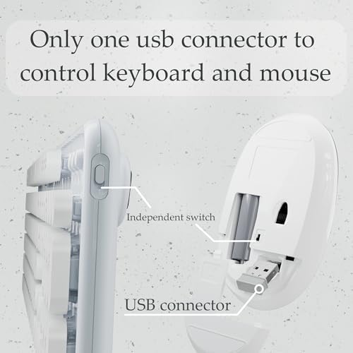 Colorful Wireless Keyboard and Mouse Combo Green White
