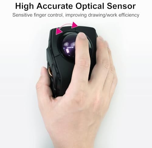 SANWA Trackball 44mm/1.73in, Replacement Ball for ELECOM DEFT/DEFT PRO, and Other Compatible Trackball Mouse, Glossy Purple