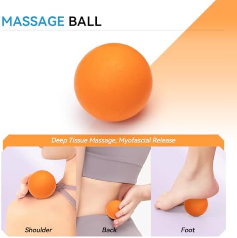 5 in 1 Foam Roller Set, High Density Patented Exercise Roller